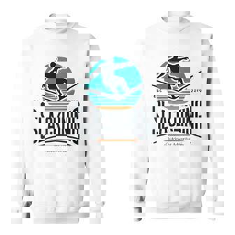 Slackline Slacklife Slacklining Balance Professional Premium Sweatshirt Unisex | Mazezy