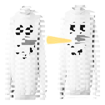 Snowman Face Christmas Costume Sweatshirt | Seseable UK