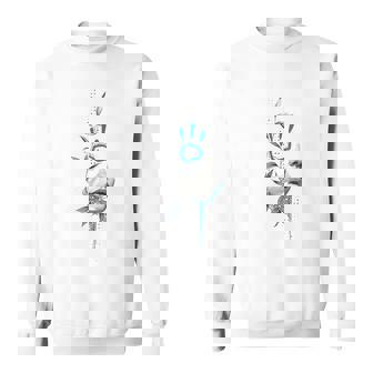 Surreal Abstract Face & Leaves – Modern Art Composition Sweatshirt Unisex | Mazezy