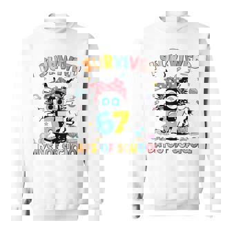 I Survived 67 Days Of School Teachers Students Six Seven 90S Sweatshirt - Thegiftio