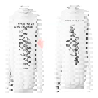 I Survived The Widow Maker Heart Attack Survivor Skeleton Sweatshirt - Monsterry