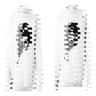 Tai Chi Crane Yin Yang Qi Gong Illustration Sweatshirt Unisex | Mazezy