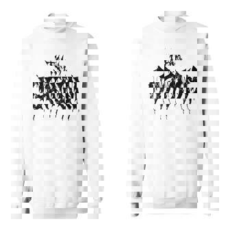 Team Groom But In DeathMetal Font Heavy Music Wedding Day Sweatshirt Unisex | Mazezy