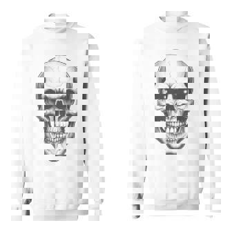Tête De Mort Gothique Et Punk De Motard Sweater e - Cadeauxyz