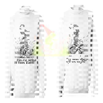 Troublemaker Cottagore Weird Off To Cause A Kerfuffle Frog Sweatshirt | Mazezy