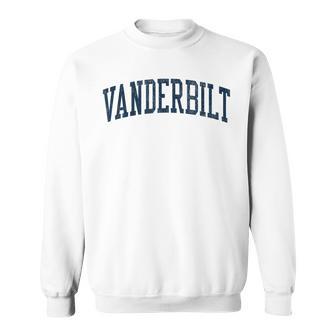 Vanderbilt Mi Vintage Athletic Sports Jsn2 Navy Print Sweatshirt - Thegiftio