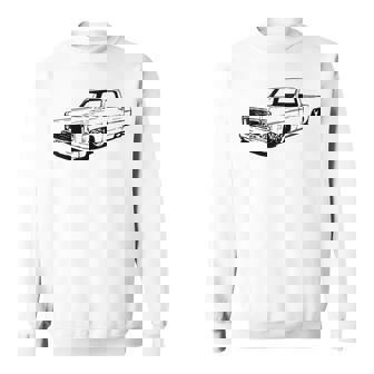 Vintage 73-87 Mini C10 Truck Slammed Graphic Dad Gag Father Sweatshirt - Thegiftio