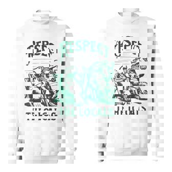 Vintage Florida Respect The Locals Nature Mana Crocodile Sweatshirt | Seseable FR