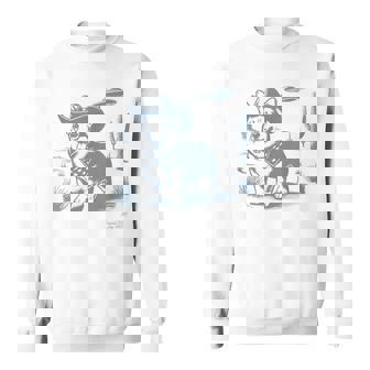 Vintage 90S Western Cowboy Corgi Ufo Sweatshirt - Monsterry