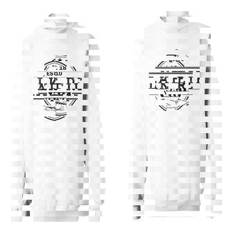 Vintage Inspired Walleye Fishing Lake Erie Sweatshirt | Mazezy