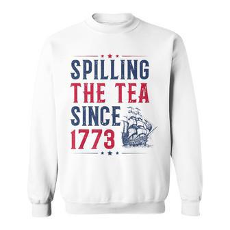 Vintage Spilling The Tea Since 1773 Sweatshirt - Thegiftio UK