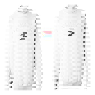 Vintage St Maarten Flag Est 1493 Retro Souvenir Sweatshirt - Thegiftio