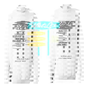 Wal-Lex Retro Bowling Roller Skating Rink Waltham Ma Vintage Sweatshirt - Thegiftio