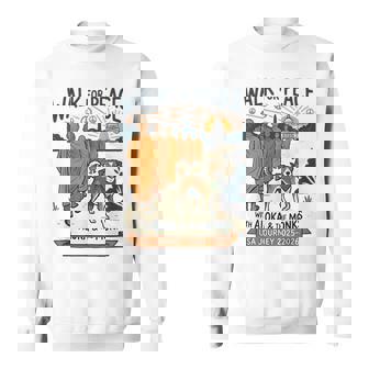 Walk For Peace Monks Dog Usa Journey 2025-2026 Vintage Zen Sweatshirt - Monsterry