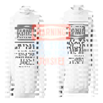 Warning May Start Talking About Jukskei Player Raglan Baseball Tee Sweatshirt Unisex | Mazezy