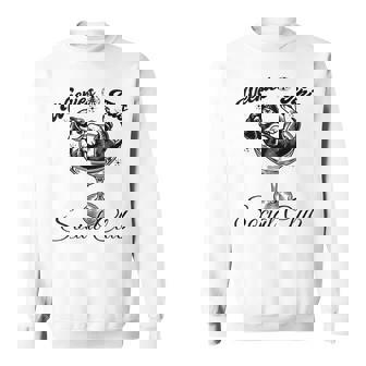 Weenies & Tinis Social Club Dachshund Dog With Martini Sweatshirt - Monsterry