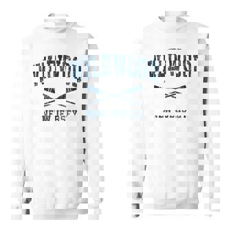 Wildwood New Jersey Vintage Nautical Paddles Sports Oars Sweatshirt Unisex | Mazezy