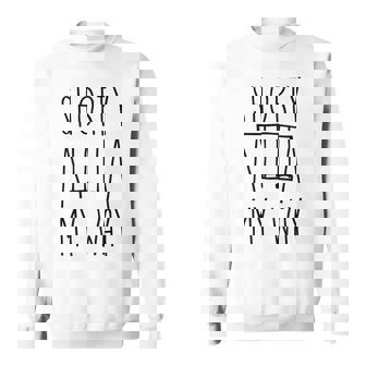 Shorty My Way Swing Set Drawing Mother And Mom 90s Sweatshirt Unisex | Mazezy