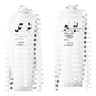 You Are Offline Low Resolution Pixel Dinosaurcreen スウェットシャツ - Kawaiitshirt