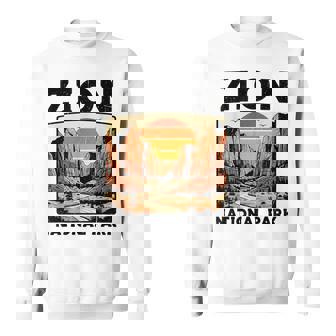 Zion National Park Vintage Hiking Souvenir Adventure Outdoor Sweatshirt Unisex | Mazezy