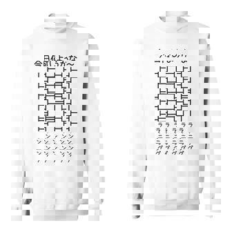 【今日何しようかな ランニング】あみだくじ マラソン 遊び心 おもしろ 面白い ユーモア ギャグ ネタ ウケ狙い 笑える スウェットシャツ - Kawaiitshirt