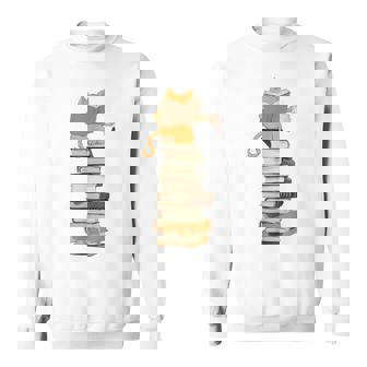 かわいい猫、本好きの猫 スウェットシャツ - Kawaiitshirt