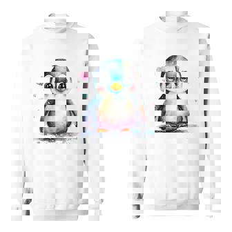 ちょっと可愛い赤ちゃんペンギンの鳥とハートのペンギン。 スウェットシャツ - Kawaiitshirt