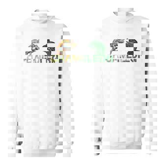 カラフル カメレオン 長袖tシャツ スウェットシャツ - Kawaiitshirt