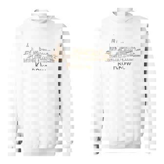 クラクフ ポーランド 旅行 お土産 パノラマ シティ ランドマーク ギフト スウェットシャツ - Kawaiitshirt