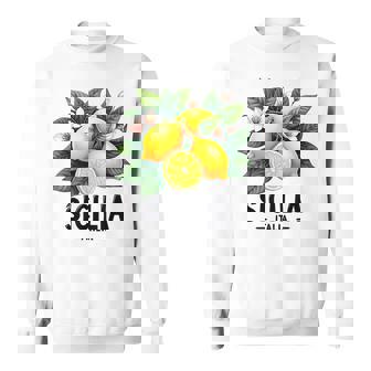 シチリア イタリア シチリア イタリア フレッシュ イタリアン レモン シチリア スウェットシャツ - Kawaiitshirt