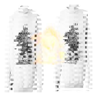 スピノサウルス 恐竜モチーフ イラスト スピノサウルス スウェットシャツ - Kawaiitshirt