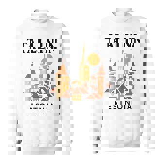 タリン エストニア 中世 旧市街 ヴィンテージ レトロ エストニア スウェットシャツ - Kawaiitshirt