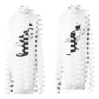 トランペット奏者猫 スウェットシャツ - Kawaiitshirt