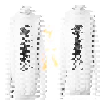 ドーベルマン シャツ ドーベルマン ピンシャー 犬 ママ お父さん 愛 ペット 子犬 スウェットシャツ - Kawaiitshirt