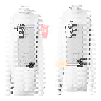 バスケットボール サイン帳 寄せ書き 色紙 先輩 先生 ありがとう、おつかれさま 贈る言葉 メッセージ スウェットシャツ - Kawaiitshirt