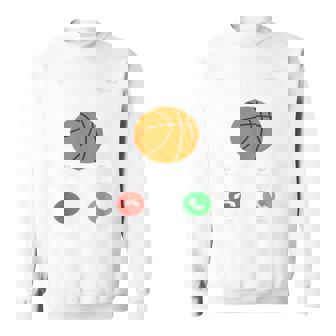 バスケットボール、着信、おもしろ、おもしろ服、バスケットボール、ギフト、メンズ、おもしろグッズ、バスケットボール部、ウケ スウェットシャツ - Kawaiitshirt