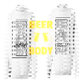 ビールがこの体を作る 面白いビール腹 スウェットシャツ - Kawaiitshirt
