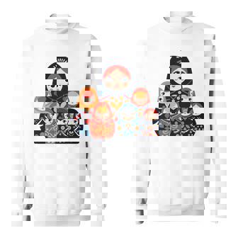 マトリョーシカ ロシア人形 入れ子人形 マトリョーシカ 長袖tシャツ スウェットシャツ - Kawaiitshirt