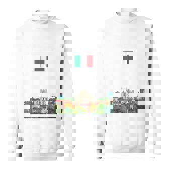 ミラノ お土産 イタリア 旅行 ミラノ バケーション イタリア国旗 スウェットシャツ - Kawaiitshirt