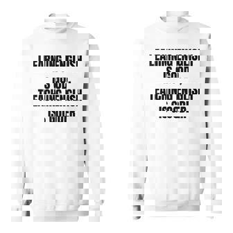 ヴィンテージの退職英語教師、面白い英語教師 スウェットシャツ - Kawaiitshirt