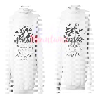 山が呼んでいるし、私は行かなければならない Wanderlust スウェットシャツ - Kawaiitshirt