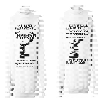 弁護士 法律 格言 法学者 デザイン 弁護士 スウェットシャツ - Kawaiitshirt