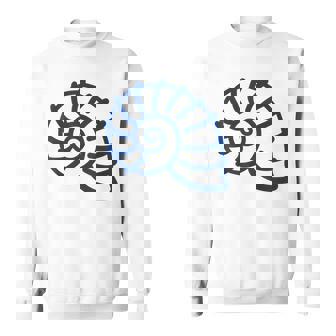 海のユーモア シンプルでミニマルな貝殻 貝殻 スウェットシャツ - Kawaiitshirt