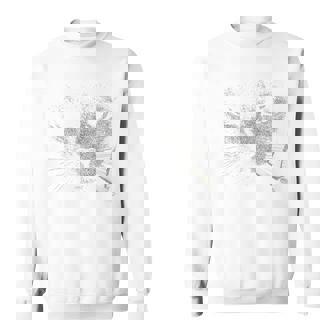 煙草の肖像画と猫ノワール猫 スウェットシャツ - Kawaiitshirt