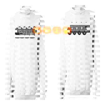 車の警告灯 面白いメカニック ハロウィン パンプキン オレンジ スウェットシャツ - Kawaiitshirt