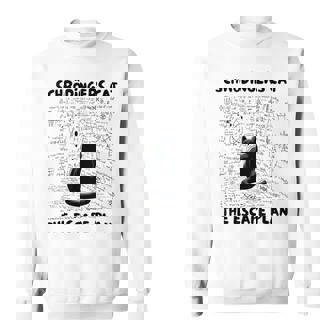 量子物理学教師シュレーディンガーの猫 脱出計画 スウェットシャツ - Kawaiitshirt