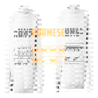 頑固なビルマの猫 トリックおもしろ子猫愛好家 スウェットシャツ - Kawaiitshirt