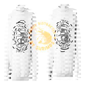 魚介類と海老に気を取られて 面白い海老 スウェットシャツ - Kawaiitshirt