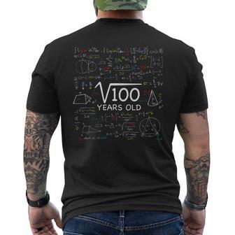 10 Ans Anniversaire Racine Carrée De 100 T-shirt imprimé au dos - Cadeauxyz