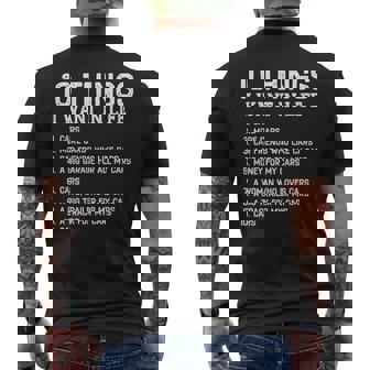 10 Cosas Que Quiero En Laida Es Coches Carguy Petrolhead Car Camiseta Hombre Estampado Espalda - Regaloses